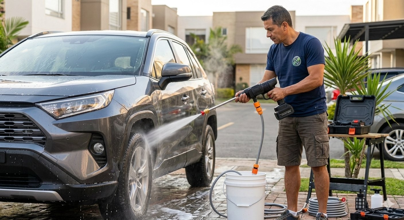 Hidrolavadora Portátil Pro Max 48V - Kit Dual Battery + Maletín de Carga